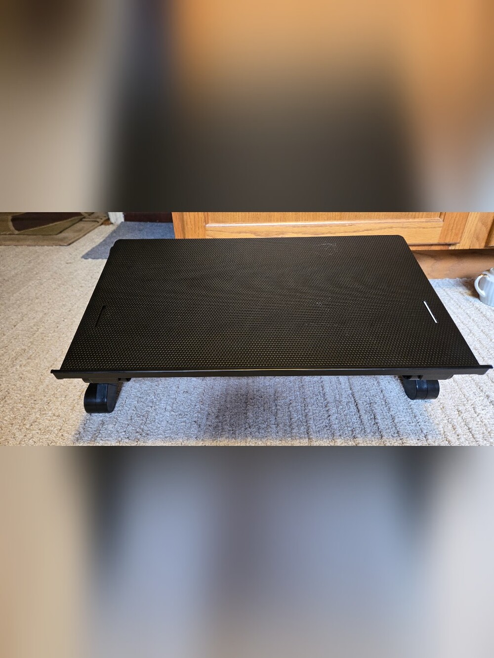 Uncaged Ergonomics Adjustable Height 18" X11" Black Computer Laptop Stand WorkEZ